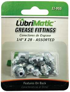 LubriMatic 11-955 Grease Fitting Assortment, 1/4 in