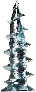 Cobra Anchors 033T Hollow Wall Anchor, Zinc, 52 lb, 200/PK