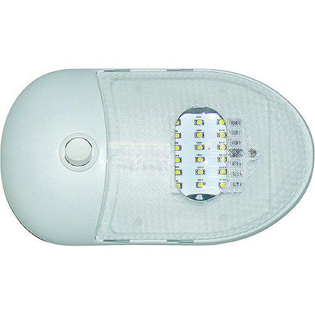 Valterra DG65429VP Slim Line Single LED Dome Light w/2-Way Switch, 12V