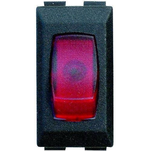 Diamond 12V Illunminated On/Off Switch, Black w/Red Light