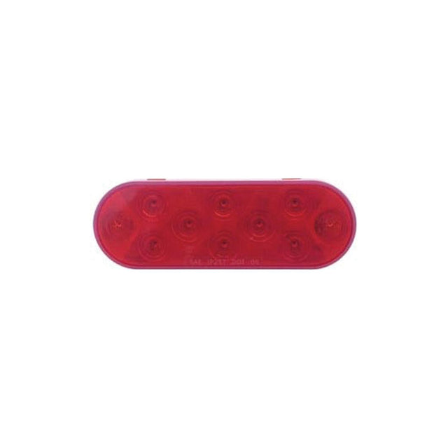 6IN OVAL RED - STOP/TAIL/TURN