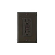 Diamond Group GFI Receptacle w/Light, Brown