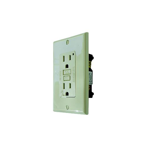 Diamond Group GFI Receptacle w/Light, White