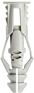 Cobra Anchors 171S Wall Anchor, Polyethylene, Chrome, 35 lb, 5/PK
