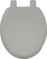 Bemis 5000-492 Toilet Seat, Molded Wood, Silver, Adjustable Hinge