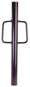 SpeeCo S16110900 Series T-Post Driver, 2 in Dia x 30 in H Dimensions, Steel, Black
