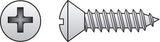 HILLMAN No. 6 X 1-1/2 in. L Phillips Oval Head Sheet Metal Screws 100 pk