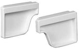 Amerimax M0611HP Gutter End Cap, 5 in L, 2 in W, Vinyl, White