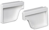 Amerimax M0611HP Gutter End Cap, 5 in L, 2 in W, Vinyl, White