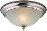 Boston Harbor F51WH02-1005-BN Flush-Mount Ceiling Fixture, 120 V, 60 W, 2-Lamp, CFL Lamp, Brushed Nickel Fixture