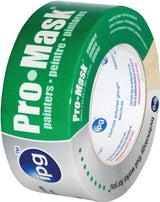 IPG 5204-2 Painter's Masking Tape, 60 yd L, 1.87 in W, 6 mil Thick, Crepe Paper/Synthetic Rubber Backing, Beige