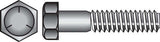 HILLMAN 7/16 in. D X 4-1/2 in. L Heat Treated Zinc Steel Hex Head Cap Screw 25 pk
