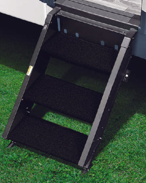 Prest-O-Fit 20512 Trailhead RV 3-Step, 19.5" Step Rug For MORryde Stepabove, Obsidian Black