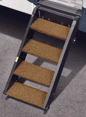 Prest-O-Fit 20531 Trailhead RV 4-Step, 23.5" Step Rug For MORryde Stepabove, Buckskin Brown