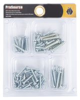ProSource JL82102 Screw Set, Sheet Metal, Zinc Plated, 95-Piece