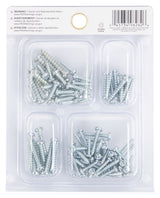 ProSource JL82102 Screw Set, Sheet Metal, Zinc Plated, 95-Piece