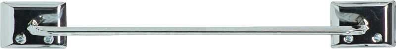 Decko 38120 Towel Bar, 12 in L Rod, Steel, Chrome-Plated, Surface Mounting