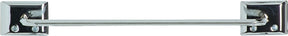 Decko 38120 Towel Bar, 12 in L Rod, Steel, Chrome-Plated, Surface Mounting