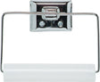 Decko 38090 Toilet Paper Roller, Steel, Silver, Chrome-Plated, Wall Mounting