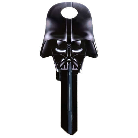 HILLMAN Star Wars Darth Vader House/Padlock Universal Key Blank KW1/10 Double, Pack of 5