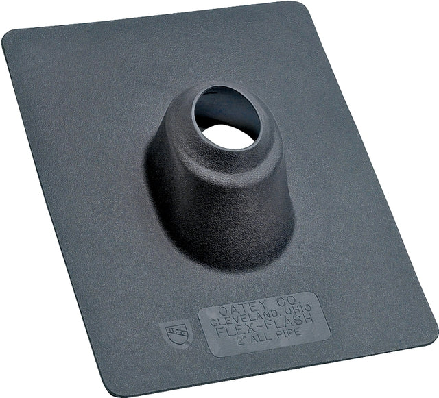 Hercules 14038 Roof Flashing, 13-1/4 in OAL, 10 in OAW, 4 in Pipe, Thermoplastic