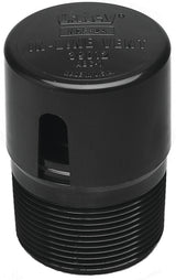 Oatey 39012 In-Line Vent, 1-1/2 in, NPT, ABS, Black
