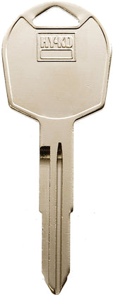 Hy-Ko 11010KK6 Automotive Key Blank, Brass, Nickel, For: Kia Vehicle Locks, KK6 Key Number, Pack of 10