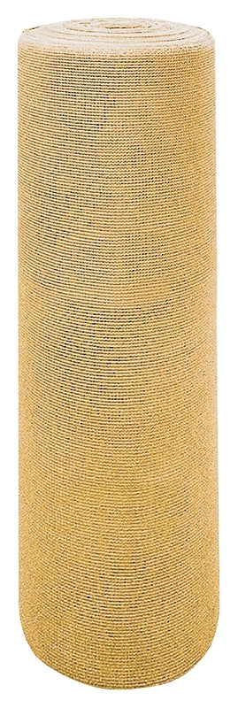 Jobes 72150 Sun Screen Fabric, 150 ft L, 6 ft W, Saddle Tan