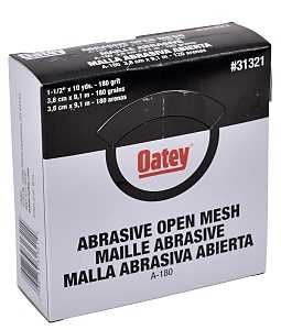 Oatey 31321 Sandcloth, 180 Grit, Aluminum Oxide Abrasive