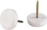 Shepherd Hardware 9143 Tack Furniture Glide, Round, 5/8 in Dimensions, Plastic, White, 4/PK, Pack of 6
