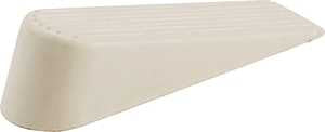 Shepherd Hardware 9162 Wedge Door Stop, Almond, Rubber, 2/PK, Pack of 6