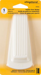 Shepherd Hardware 9163 Wedge Door Stop, Off-White, Rubber, Pack of 6