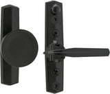 Wright Products V670BL Knob Latch, Black, 3/4 to 1-1/8 in Thick Door, For: Out-Swinging Wood/Metal Screen, Storm Doors
