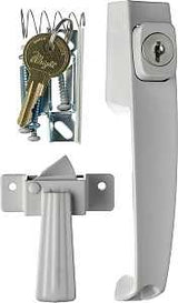 Wright Products VK333X3 Pushbutton Latch, 1-3/4 in Hole Spacing, Includes: Mounting Hardware, Strike Plate