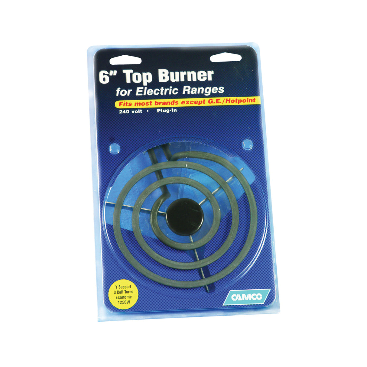 Camco USA 00143 Top Burner, 240 V, 1250 W, Plug