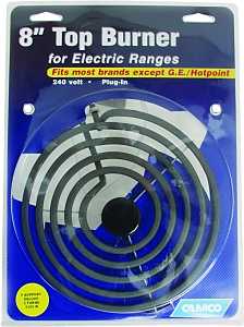 Camco USA 00253 Universal Deluxe Top Burner, 240 V, 2100 W, Plug