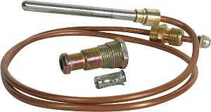 Camco USA 09293 Thermocoupler Kit, Specifications: 24 in L Lead, For: RV LP Gas Water Heaters and Furnaces