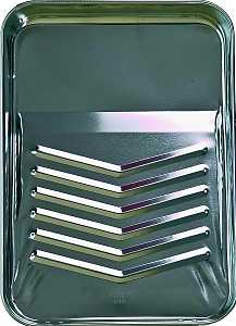 Linzer RM400 Paint Tray, 11-1/4 in L, 15-1/4 in W, 1 qt, Metal