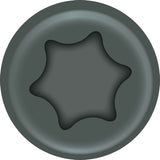 ProFIT 0297154 Deck Screw, 2-1/2 in L, Coarse Thread, Bugle Head, Star Drive, Sharp Point, Ceramic