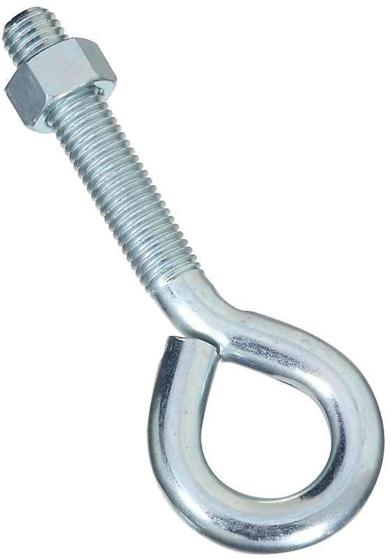 National Hardware N347-666 Eye Bolt, 5/8-11 Thread, Coarse Thread, 3-1/4 in L Thread, 1-1/4 in ID Dia Eye, Steel, Zinc, Pack of 3
