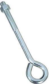 National Hardware N347-682 Eye Bolt, 5/8-11 Thread, Coarse Thread, 3-3/4 in L Thread, 1-1/4 in ID Dia Eye, Steel, Zinc