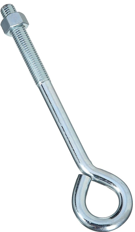 National Hardware N347-682 Eye Bolt, 5/8-11 Thread, Coarse Thread, 3-3/4 in L Thread, 1-1/4 in ID Dia Eye, Steel, Zinc