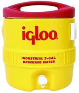 Igloo 400 Series 00000431 Water Cooler, 3 gal Tank, Drip Resistant Spigot, Polyethylene, Red/Yellow