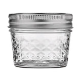 Ball Quilted Crystal Regular Mouth Jelly Jar 4 oz 12 pk