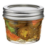 Ball Quilted Crystal Regular Mouth Jelly Jar 4 oz 12 pk