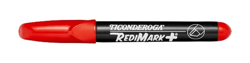 Ticonderoga 95001 Permanent Marker, Red, 7 in L