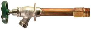 Arrowhead Brass 456 Series 456-12LF Wall Hydrant, 12 in OAL, 1/2 in Inlet, MIP x Copper Sweat Inlet, 3/4 in Outlet