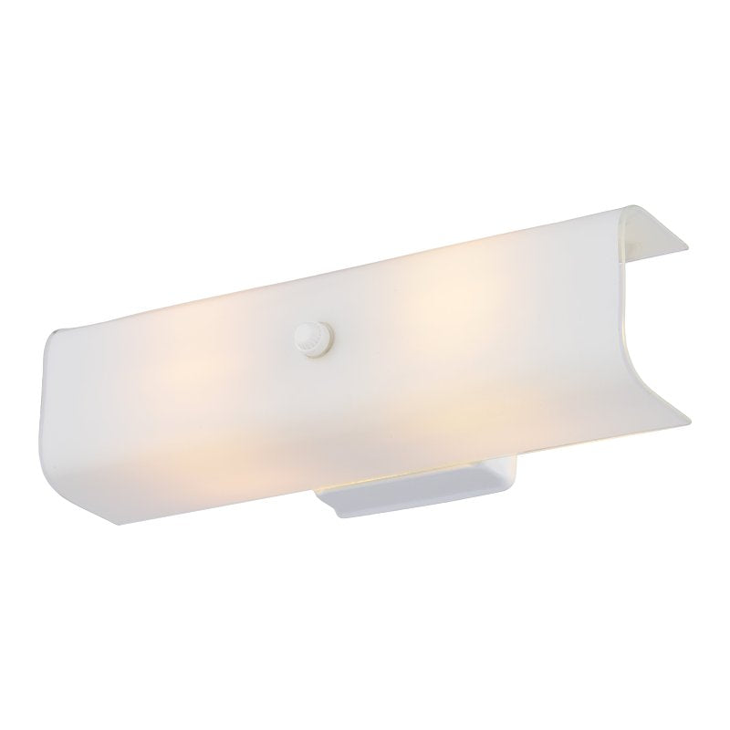 Boston Harbor V88WH02-4413H-3L Bracket Wall Light Fixture, 75 W, 2-Lamp, A19 or CFL Lamp, Steel Fixture, White Fixture
