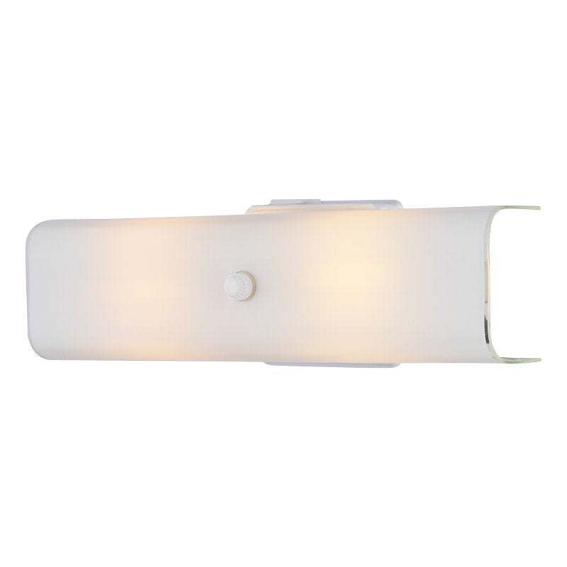 Boston Harbor V88WH02-4413H-3L Bracket Wall Light Fixture, 75 W, 2-Lamp, A19 or CFL Lamp, Steel Fixture, White Fixture