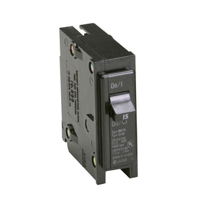 Cutler-Hammer BR115 Mini Circuit Breaker, Type BR, 15 A, 1-Pole, 120/240 V, Plug